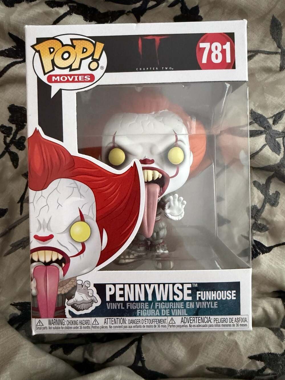 It Chapter Two POP Movies Pennywise 781 Blood Splatter Funhouse Vinyl Figure LE